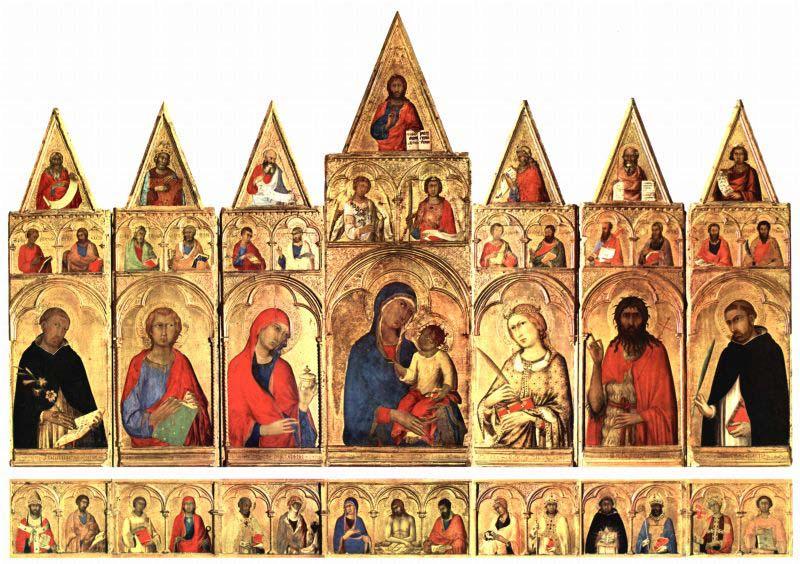 Simone Martini Madonna with the Holy Ones, Sweden oil painting art